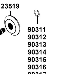 90312-LDB5-E00 SHIM DRIVE BEVEL GEAR B (0.625~0.675) — diagram cutout