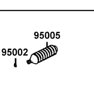 95005-PWB1-900 BREATH TUBE RR GEAR ASSY — diagram cutout