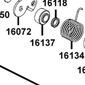 16137-PTA1-800 COLLAR LEVER — diagram cutout