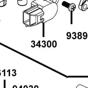 34300-KKE3-900 THROTTLE POSITION SENSOR — diagram cutout