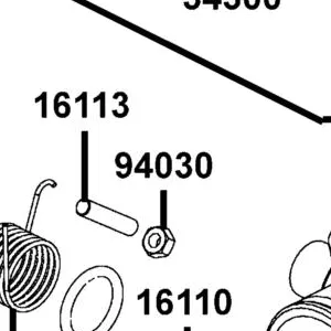 94030-PTA1-800 NUT HEX 5mm — diagram cutout