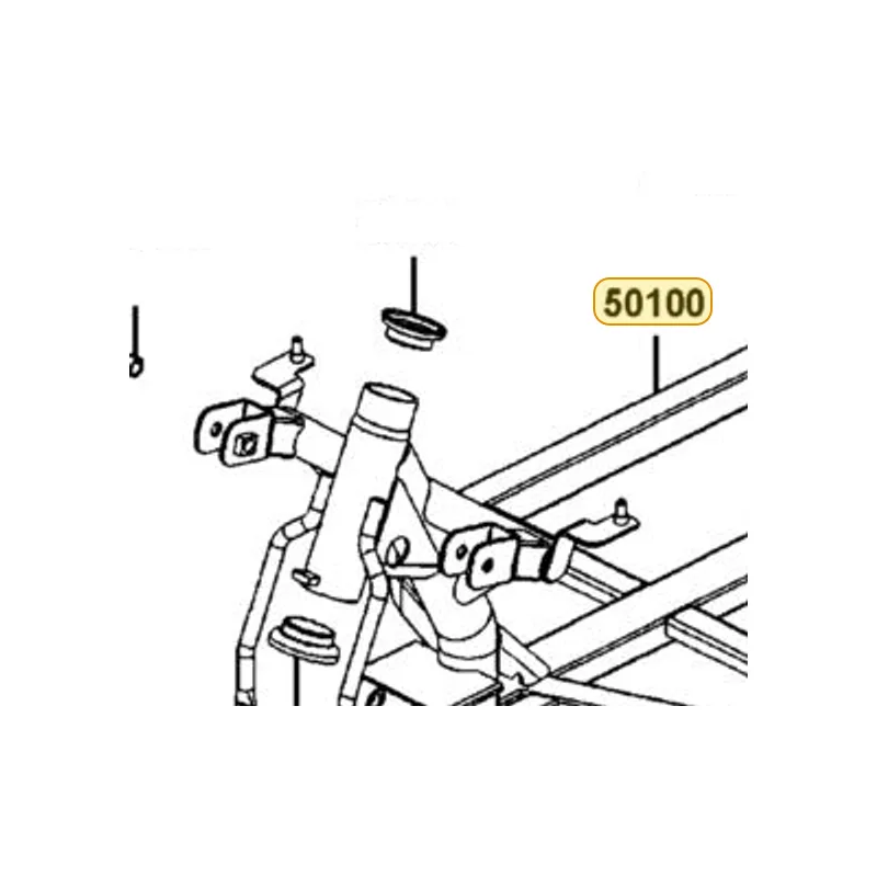 50100-LDB4-E01 BODY COMP. FRONT FRAME — diagram cutout