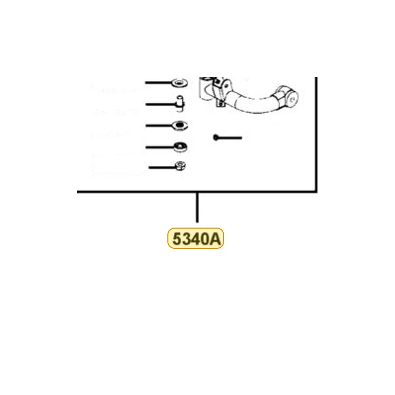 5340A-LDB4-910 ARM SET RH SWING — diagram cutout