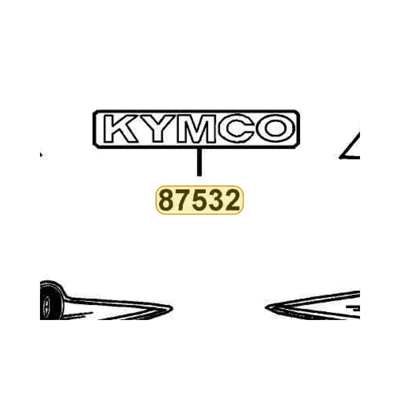 87532-KGAG-V00-T02 MARK KYMCO — diagram cutout