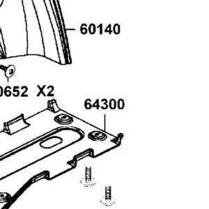64300-LFE9-E01-N1R PLATE SKID (Black) — diagram cutout