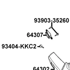 64307-LCA5-900 CAP R FR BUMPER — diagram cutout