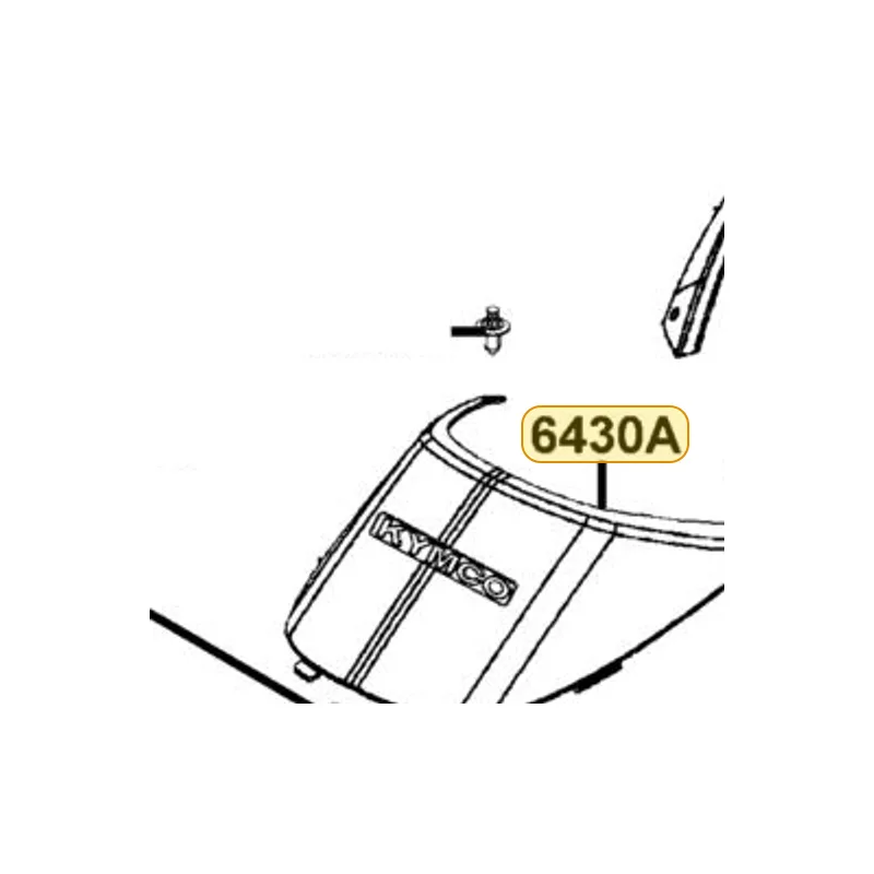 6430A-LDB5-E00-N1R COVER ASSY FRONT (Black) — diagram cutout