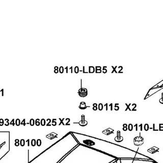 80110-LDB5-900 RUBBER FENDER — diagram cutout