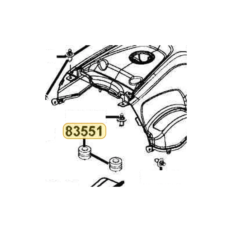 83551-LDB5-E00 GROMMET COVER — diagram cutout