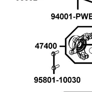 47400-PWB1-900 KNUCKLE STEERING-RH ASSEMBLY — diagram cutout