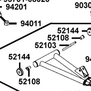 52103-PWB1-900 SLEEVE SUSPENSION — diagram cutout