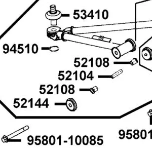 52104-PWB1-900 SLEEVE SUSPENSION — diagram cutout