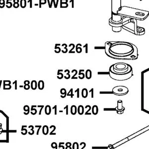 53250-PWB1-900 BEARING STEERING-LOW SPEED — diagram cutout