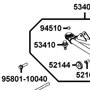 53410-PRB1-900 BALL JOINT ASSY — diagram cutout