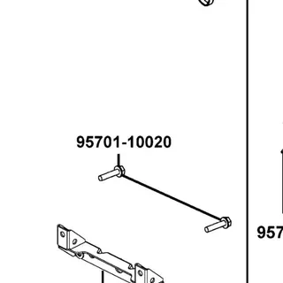95701-10020-06 BOLT FLANGE 10*20 — diagram cutout