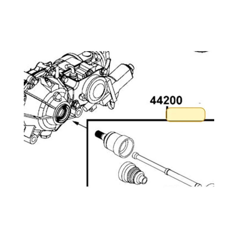 44200-ALC1-900 HALF SHAFT FRONT-RH — diagram cutout