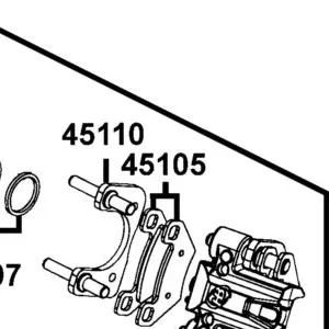 45105-LFE9-305 PAD SET — diagram cutout