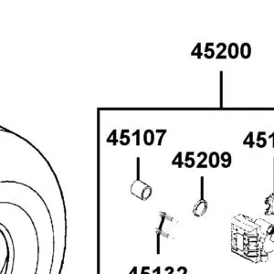 45107-LFE9-E00 PISTON C/P (??32.03MM) — diagram cutout