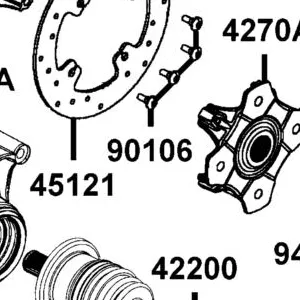 90106-PWB1-900 BOLT SHOULDER — diagram cutout