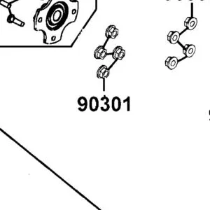 90301-LDB5-E00 NUT WHEEL — diagram cutout