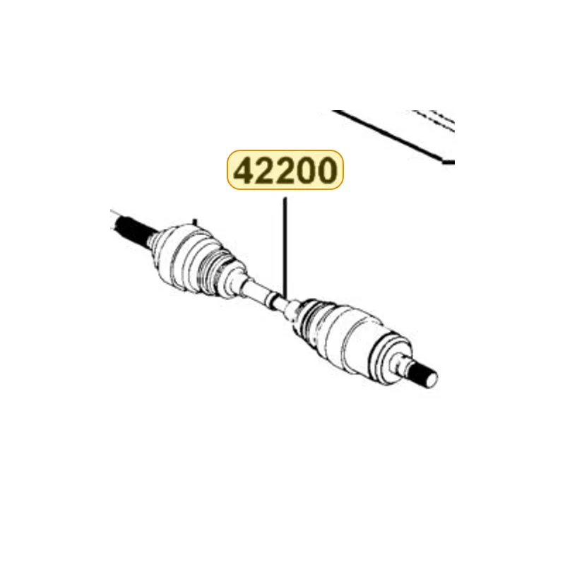 42200-LFE9-E00 HALF SHAFT REAR-RH — diagram cutout