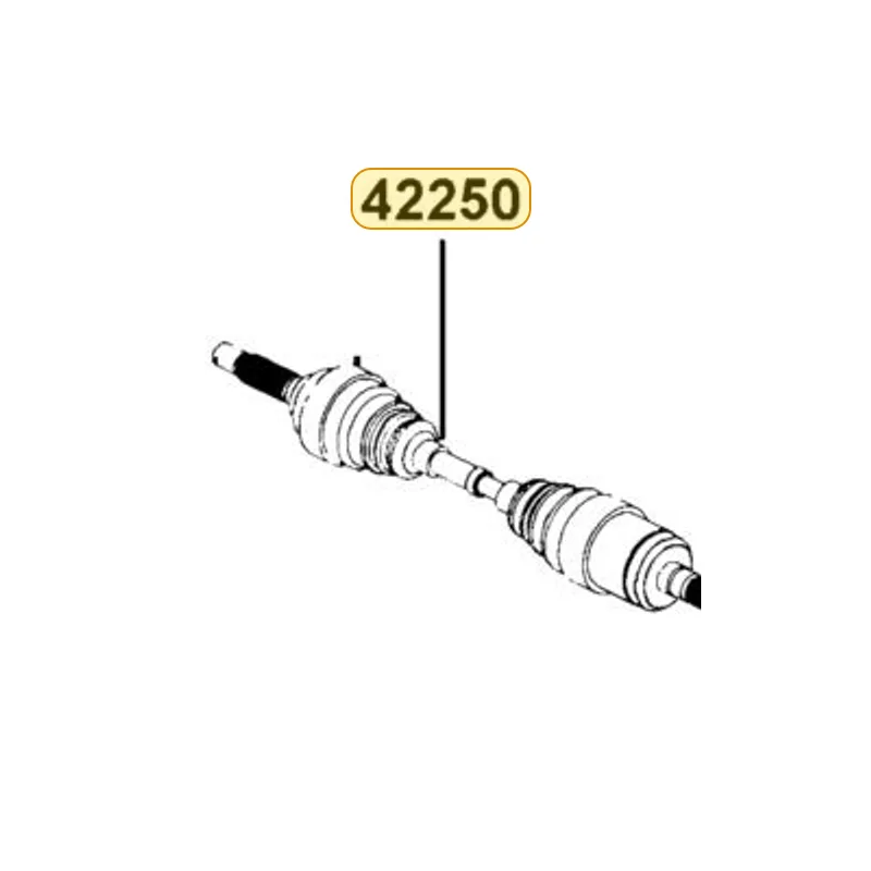 42250-LFE9-E00 HALF SHAFT REAR-LH — diagram cutout