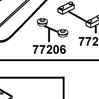 77206-LBA7-900 RUBBER SEAT CUSH — diagram cutout
