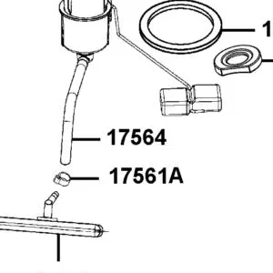 17564-LKA8-E00 TUBE FILTER — diagram cutout