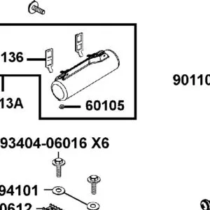 60105-LDB5-E00 PLUG TOOL BOX — diagram cutout