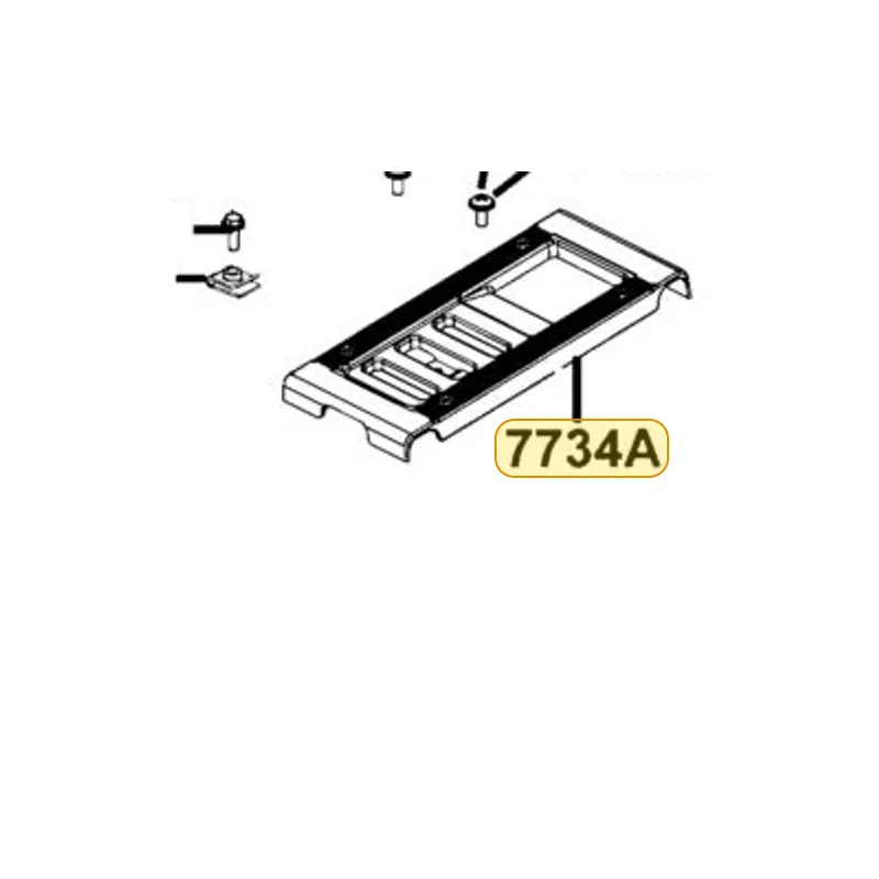 7734A-LDB5-E01-N1R COVER ASSY CARRIER (Black) — diagram cutout