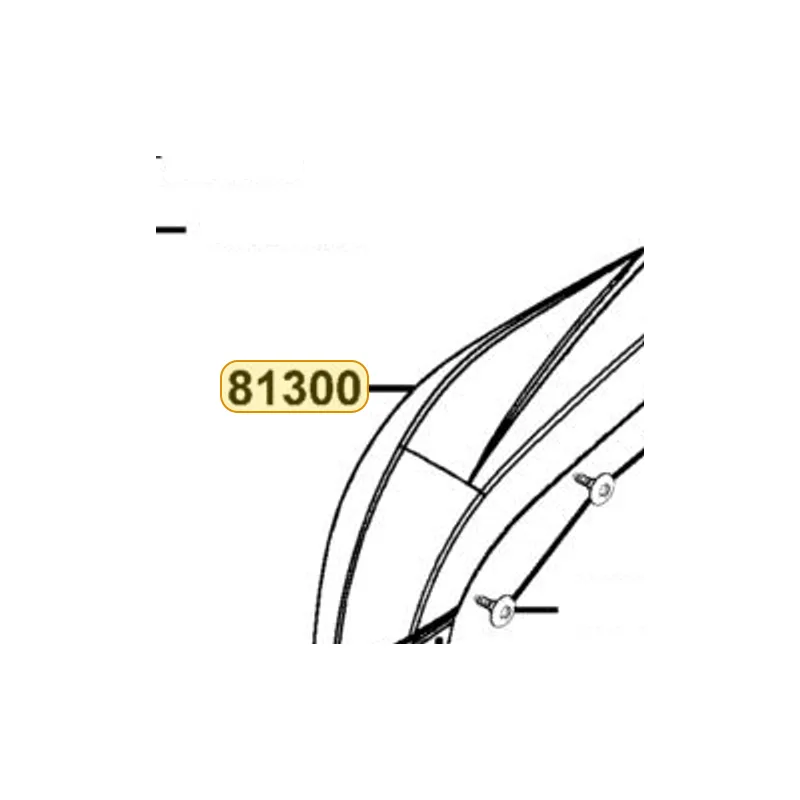 81300-LDB5-E01-N1R MUDGUARD L RR SIDE (Black) — diagram cutout