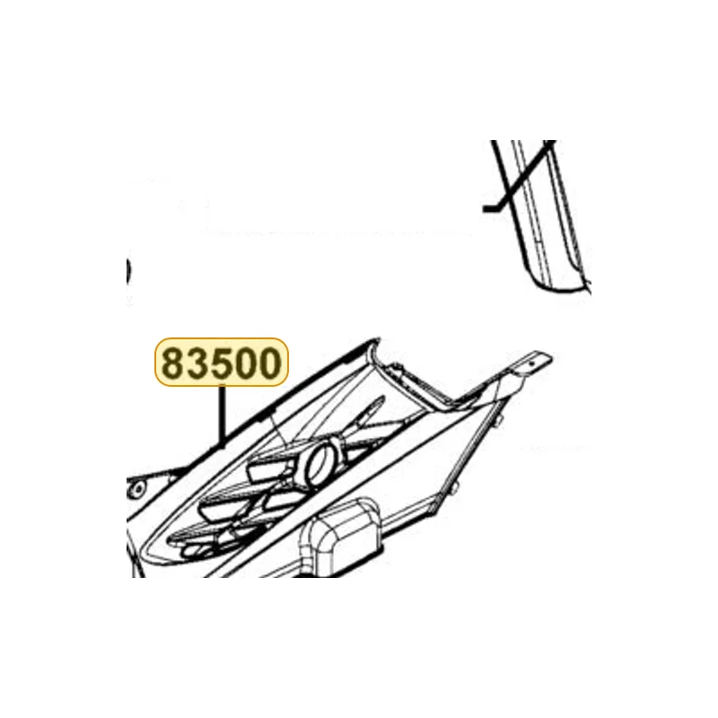 83500-LDB5-E01-N1R COVER R SIDE (Black) — diagram cutout