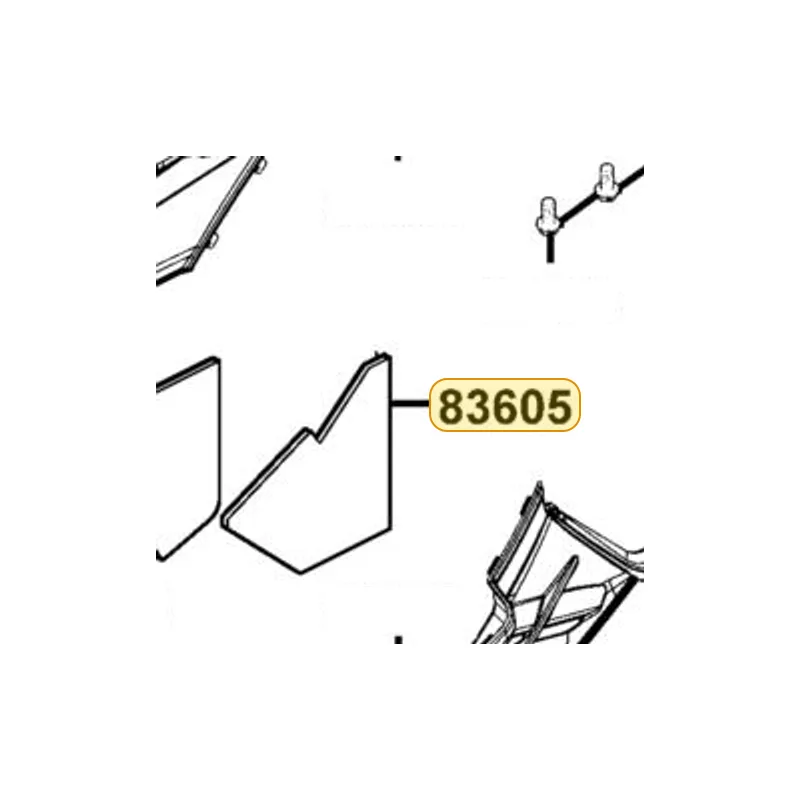 83605-LDB5-E00 HEAT GUARD R SIDE COVER — diagram cutout