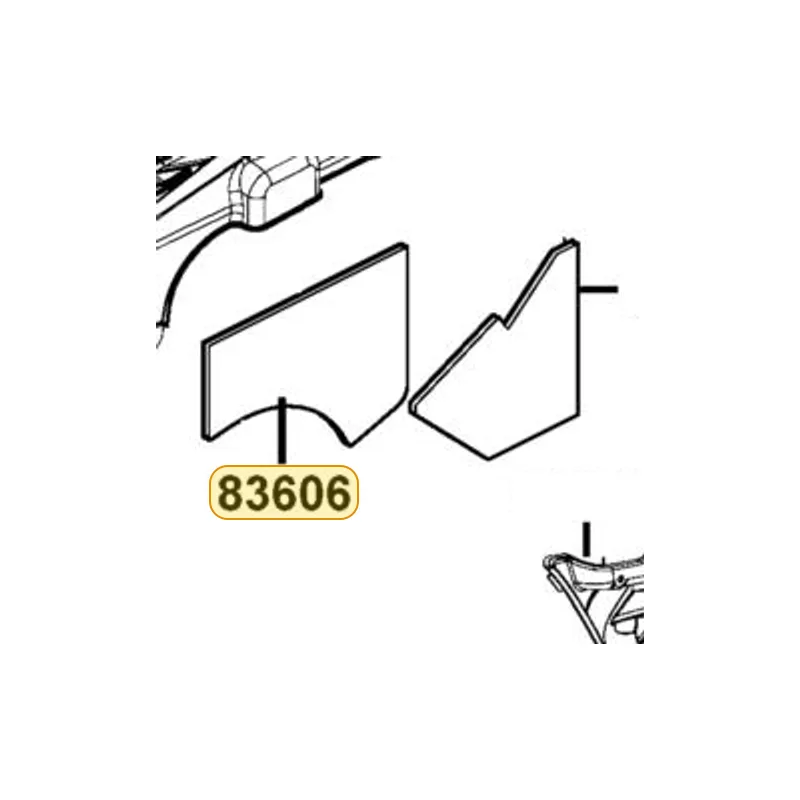 83606-LDB5-E00 HEAT GUARD L SIDE COVER — diagram cutout