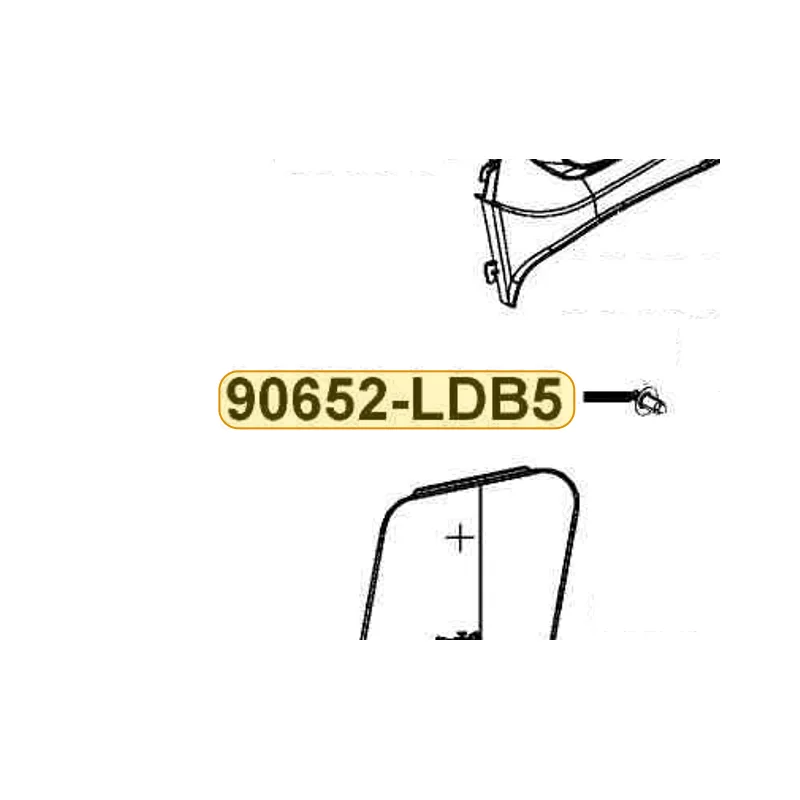 90652-LDB5-900 CLIP MUDGUARD — diagram cutout