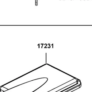 17231-LDB5-E00 COVER??? AIR/C — diagram cutout