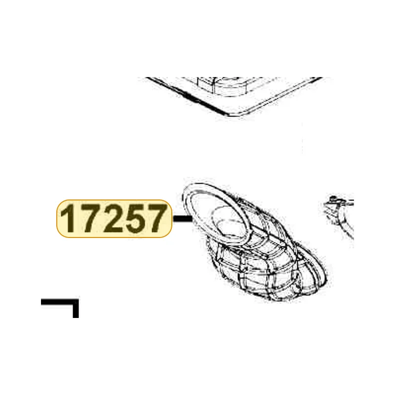 17257-LDB5-E00 DUCT A AIR/C CASE — diagram cutout