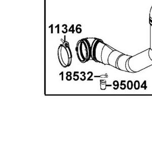 18532-6D34-671 CLIP AIR HOSE 21.5