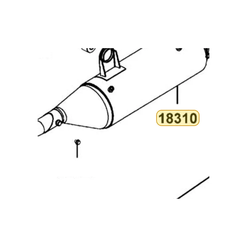 18310-LFE9-E00 MUFFLER COMP. — diagram cutout