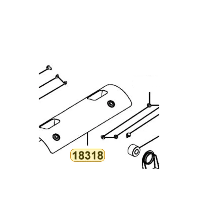 18318-LFE9-E00 PROTECTOR B COMP MUFFLER — diagram cutout
