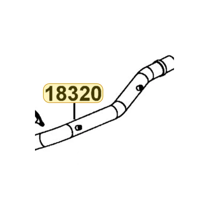 18320-LDB5-E00 PIPE EXHAUST — diagram cutout