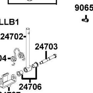 24703-LDB5-E00 BOLT SHIFT LEVER — diagram cutout