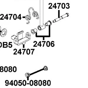 24706-LDB5-E00 COLLAR SHIFT LEVER — diagram cutout