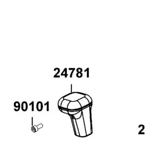 24781-LCA5-E00 COVER CHANGE HANDLE — diagram cutout