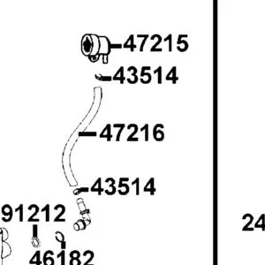 47216-LFE9-900 HOSE — diagram cutout
