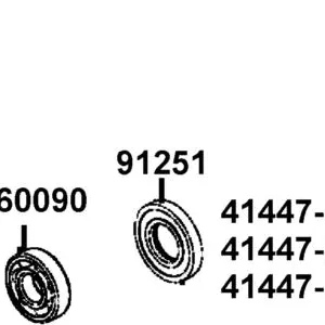91251-LEE8-E00 OIL SEAL 38.5*80*10 — diagram cutout