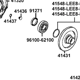 96100-62100-00 BEARING BALL RADIAL 6210 — diagram cutout