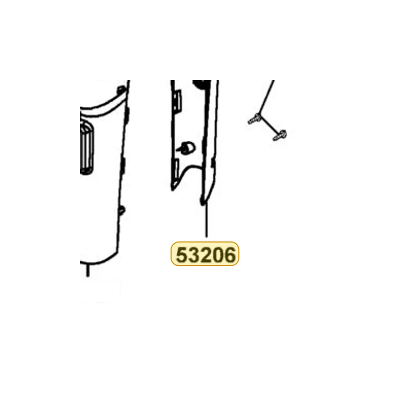 53206-LBE1-900-NHP COVER HANDLE RR — diagram cutout