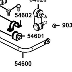 54601-LFE9-E00 BUSH STABILIZER — diagram cutout