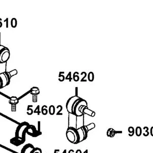 54620-LFE9-E00 STABILIZER JOINT LH — diagram cutout